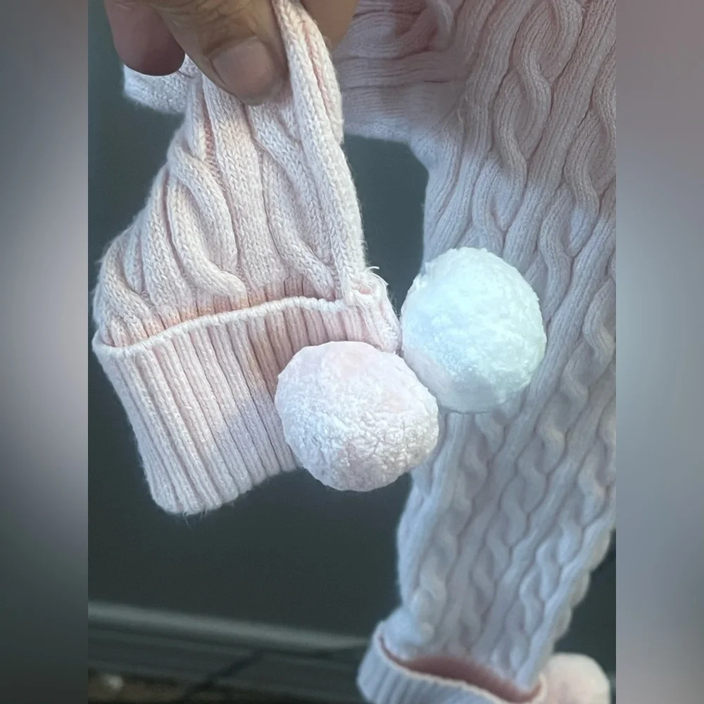 Mud Pie Cable Knit Leggings For Baby Girls